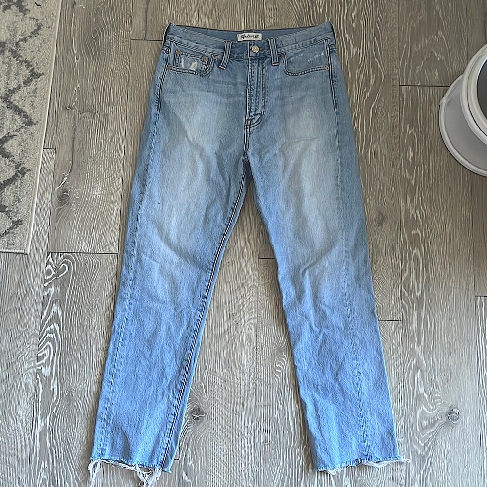 Madewell High Rise Light Acid Wash Jeans